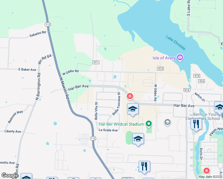 map of restaurants, bars, coffee shops, grocery stores, and more near 8164 Santa Clara Avenue in Springdale