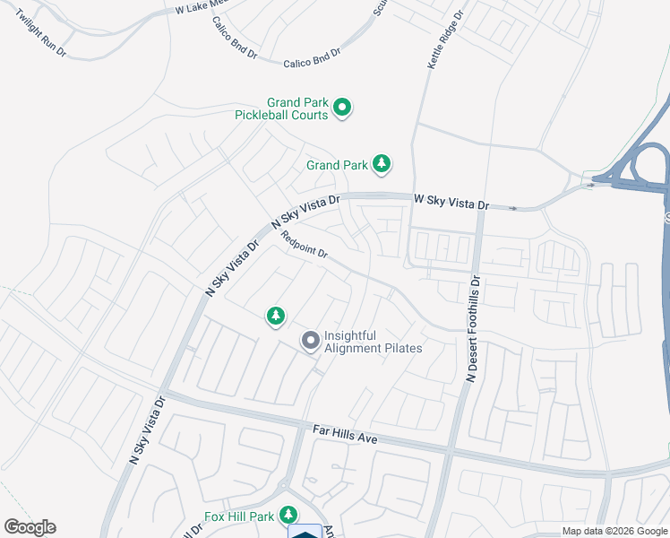 map of restaurants, bars, coffee shops, grocery stores, and more near Unnamed Road in Las Vegas