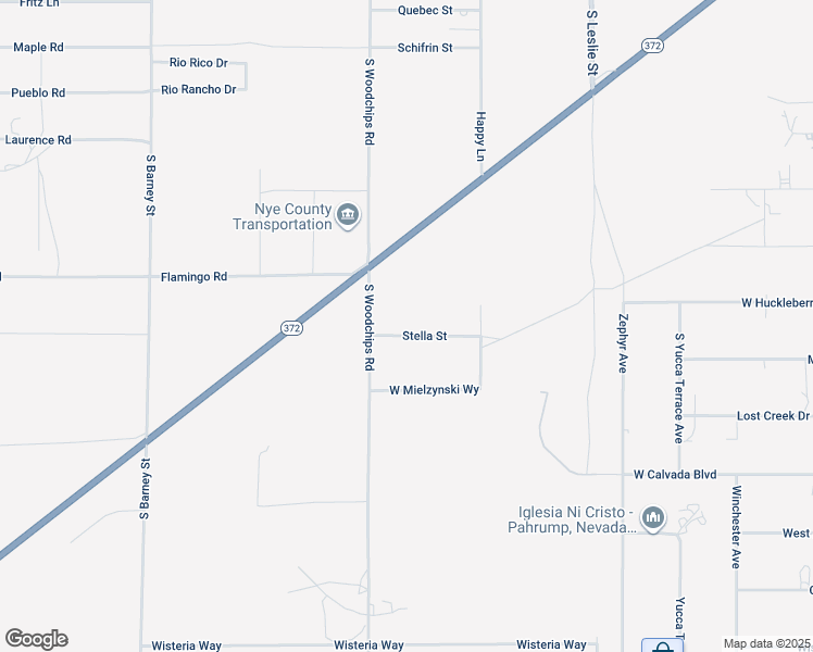 map of restaurants, bars, coffee shops, grocery stores, and more near 2430 Stella Street in Pahrump