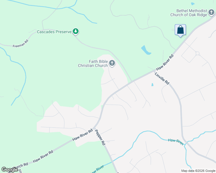 map of restaurants, bars, coffee shops, grocery stores, and more near 9004 River Birch Drive in Oak Ridge