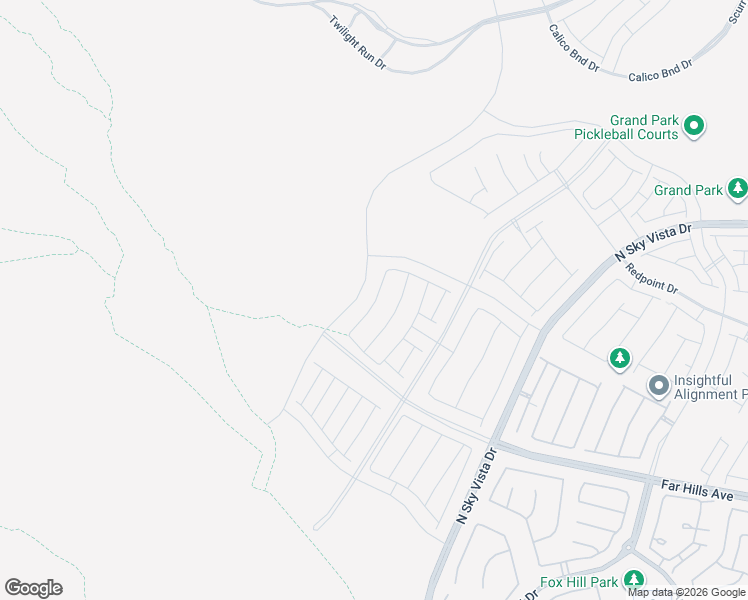 map of restaurants, bars, coffee shops, grocery stores, and more near 599 La Vista Acres Lane in Las Vegas