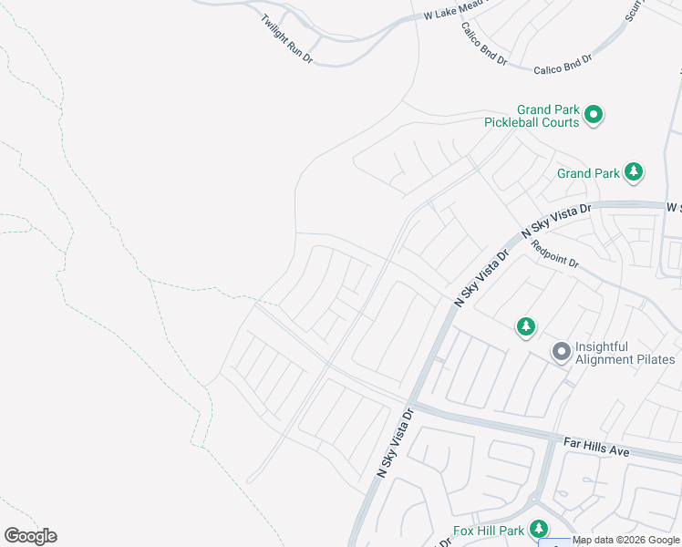 map of restaurants, bars, coffee shops, grocery stores, and more near 575 Preston Oak Lane in Las Vegas