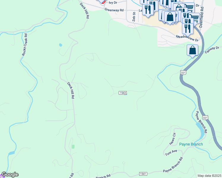 map of restaurants, bars, coffee shops, grocery stores, and more near 151 Cold Springs Lane in Boone