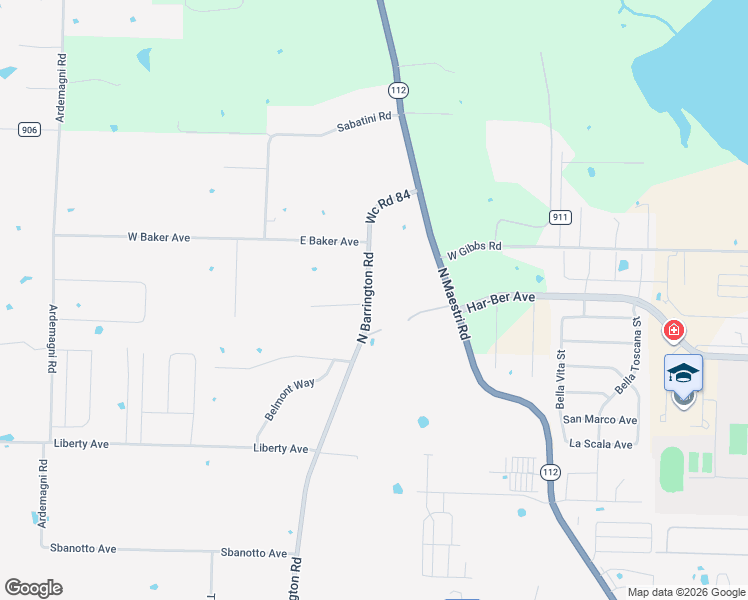 map of restaurants, bars, coffee shops, grocery stores, and more near 803-957 N Barrington Rd in Springdale