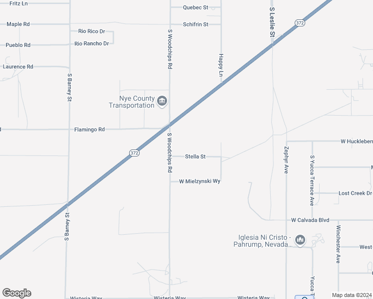 map of restaurants, bars, coffee shops, grocery stores, and more near 2430 Stella Street in Pahrump