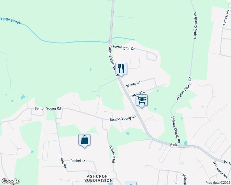 map of restaurants, bars, coffee shops, grocery stores, and more near 1848 Gainesboro Grade in Cookeville