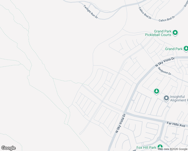 map of restaurants, bars, coffee shops, grocery stores, and more near 599 La Vista Acres Lane in Las Vegas