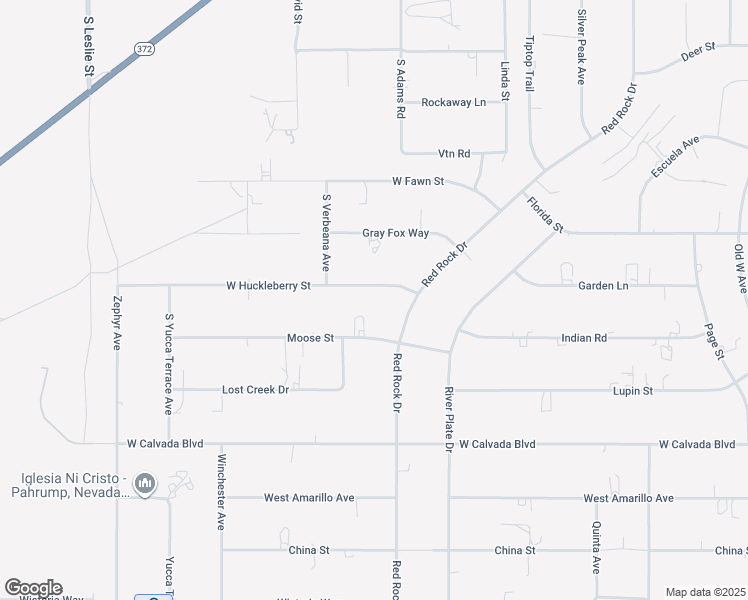 map of restaurants, bars, coffee shops, grocery stores, and more near 1351 West Huckleberry Street in Pahrump