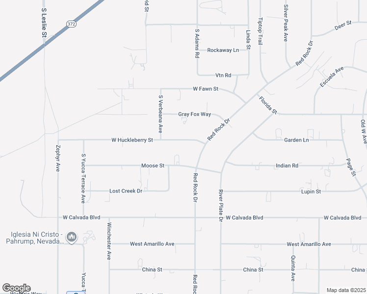 map of restaurants, bars, coffee shops, grocery stores, and more near 1351 West Huckleberry Street in Pahrump