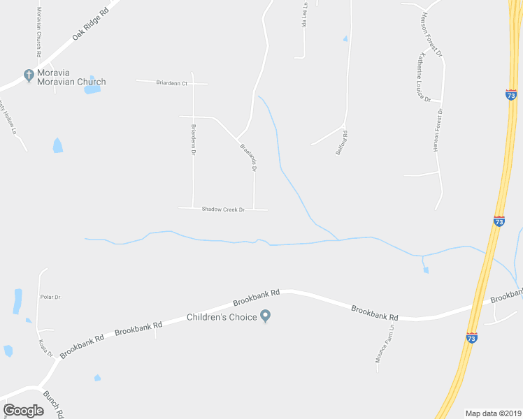 map of restaurants, bars, coffee shops, grocery stores, and more near 7515 Shadow Creek Drive in Summerfield
