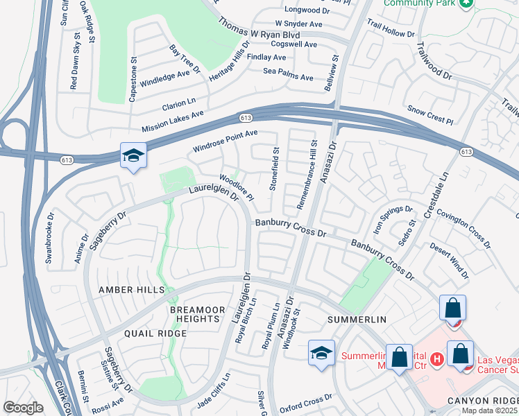map of restaurants, bars, coffee shops, grocery stores, and more near 10668 Oak Apple Avenue in Las Vegas