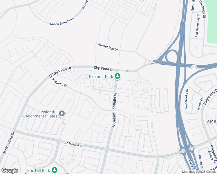 map of restaurants, bars, coffee shops, grocery stores, and more near 635 Grey Saker Street in Las Vegas