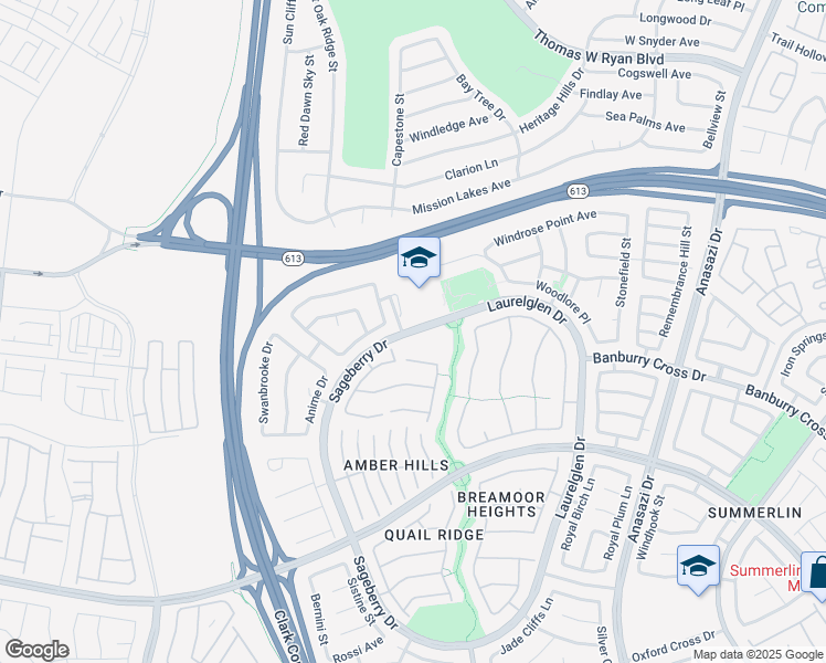 map of restaurants, bars, coffee shops, grocery stores, and more near 1700 Sageberry Drive in Las Vegas