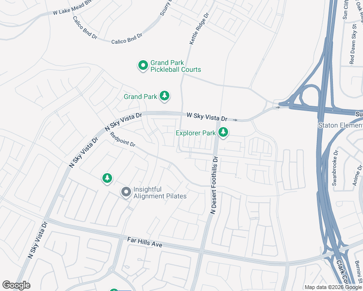 map of restaurants, bars, coffee shops, grocery stores, and more near 635 Fortis Creek Street in Las Vegas