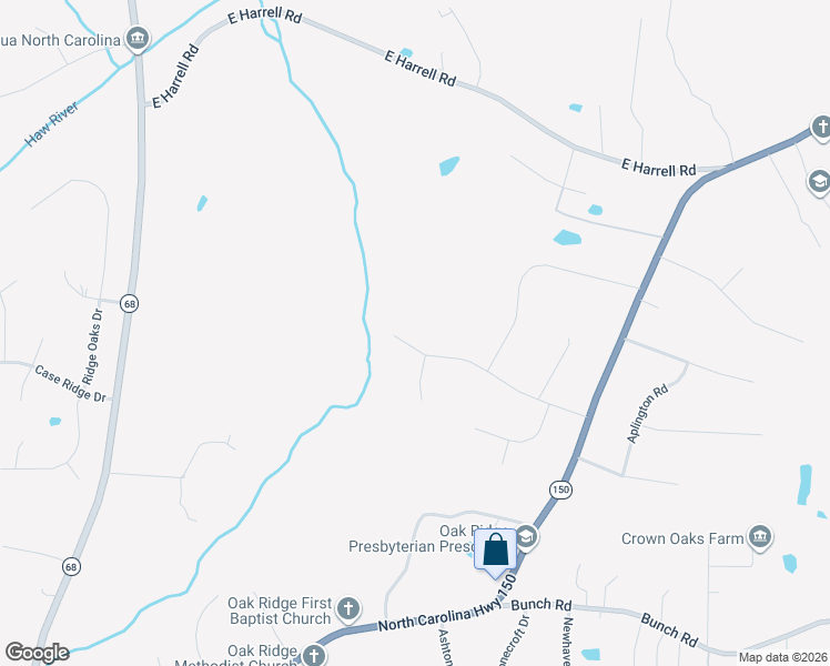 map of restaurants, bars, coffee shops, grocery stores, and more near 6597 Currieton Drive in Oak Ridge
