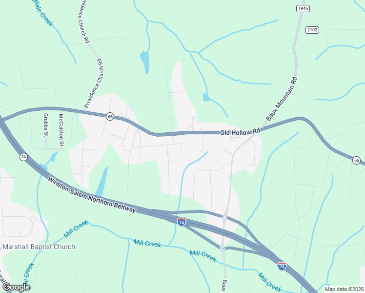 map of restaurants, bars, coffee shops, grocery stores, and more near 230 Fieldcreek Court in Winston-Salem