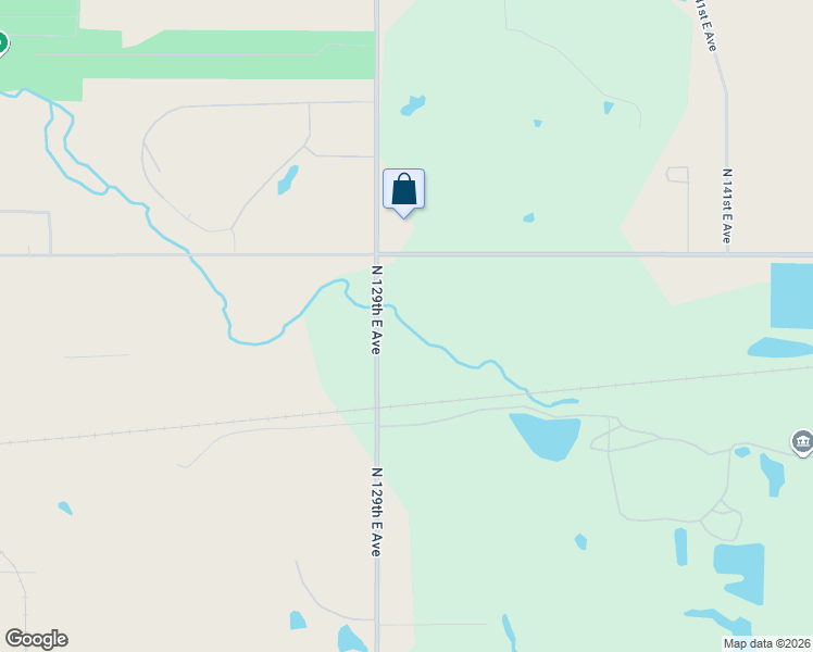 map of restaurants, bars, coffee shops, grocery stores, and more near 2421 North 129th East Avenue in Tulsa