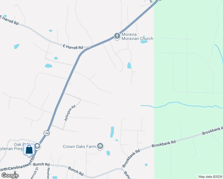 map of restaurants, bars, coffee shops, grocery stores, and more near 2908 Oak Ridge Road in Oak Ridge