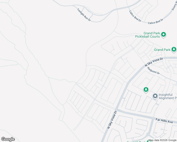 map of restaurants, bars, coffee shops, grocery stores, and more near 639 La Vista Acres Lane in Las Vegas