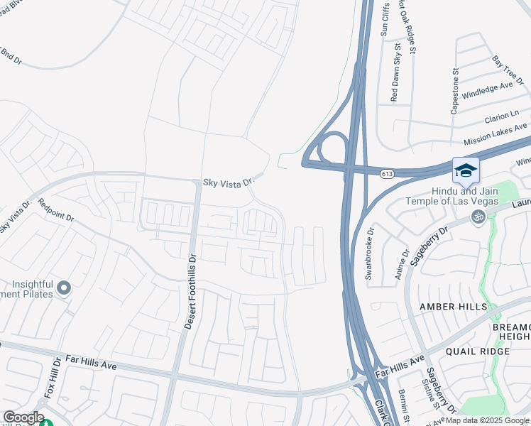 map of restaurants, bars, coffee shops, grocery stores, and more near Amethyst Point Way in Las Vegas