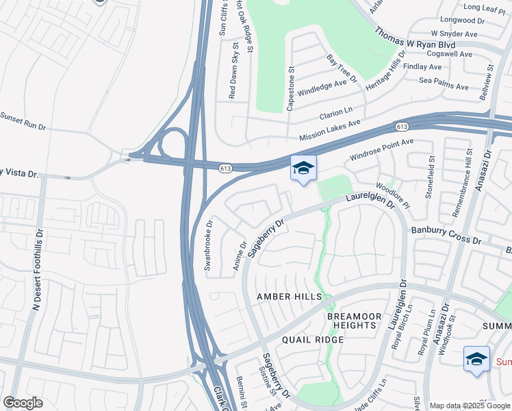 map of restaurants, bars, coffee shops, grocery stores, and more near 1612 Cider Court in Las Vegas