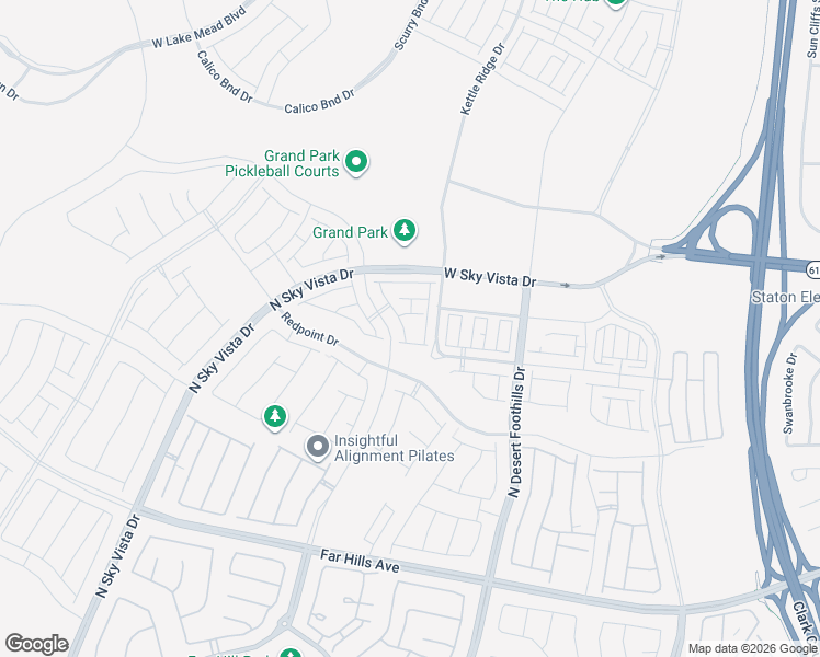 map of restaurants, bars, coffee shops, grocery stores, and more near 670 Infinity Ridge Street in Las Vegas