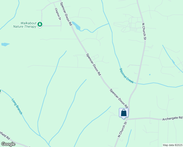 map of restaurants, bars, coffee shops, grocery stores, and more near 405 Justamere Farm Road in Greensboro
