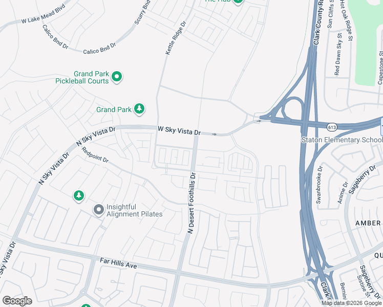 map of restaurants, bars, coffee shops, grocery stores, and more near Kindle Corner Avenue in Las Vegas