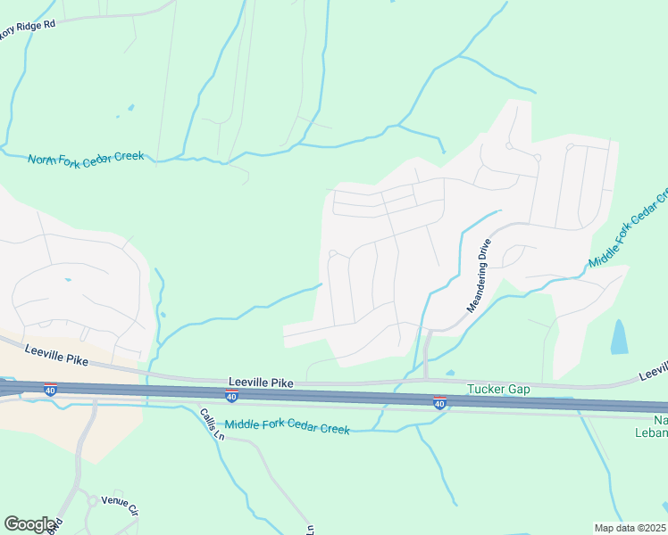map of restaurants, bars, coffee shops, grocery stores, and more near 1616 Summit Ridge in Lebanon