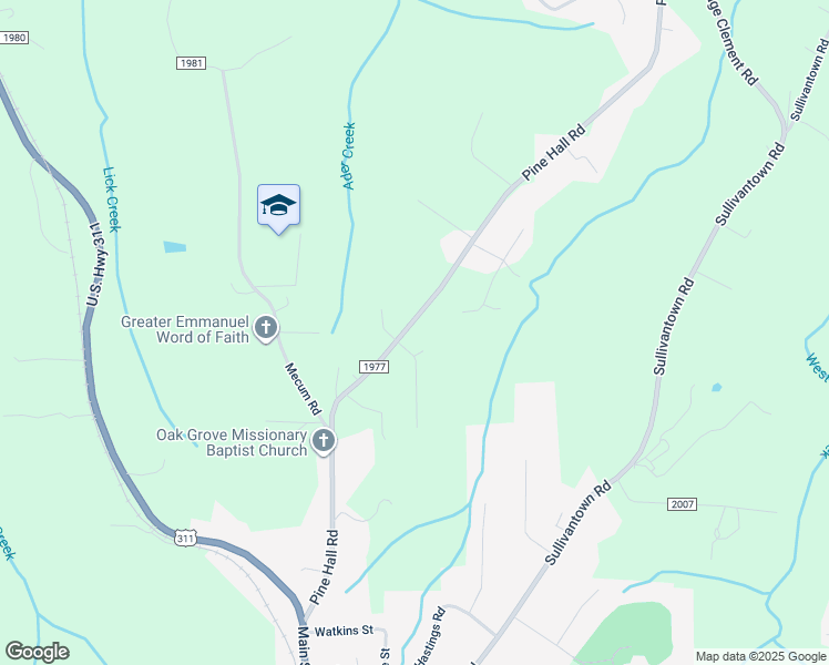 map of restaurants, bars, coffee shops, grocery stores, and more near 4185 Pine Hall Road in Walkertown