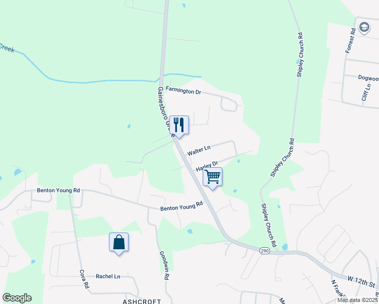 map of restaurants, bars, coffee shops, grocery stores, and more near 1848 Gainesboro Grade in Cookeville