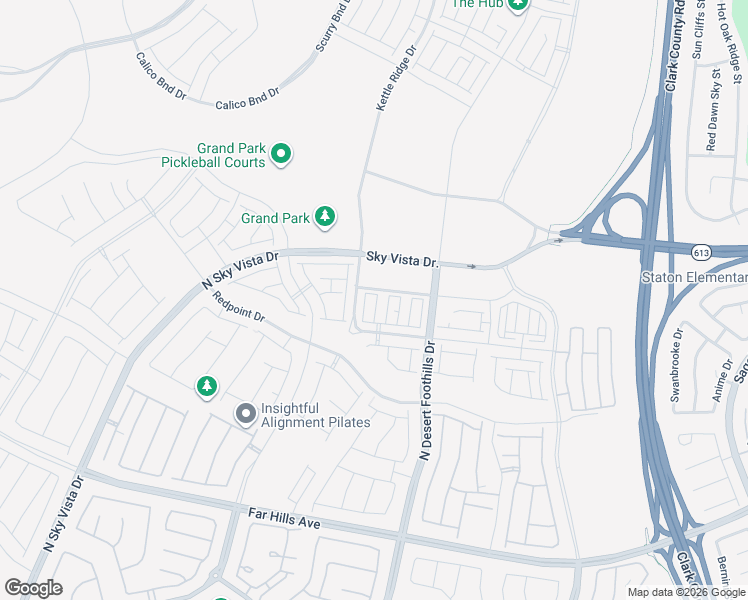 map of restaurants, bars, coffee shops, grocery stores, and more near 667 Fortis Creek Street in Las Vegas