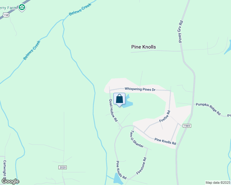 map of restaurants, bars, coffee shops, grocery stores, and more near 1185 Whispering Pines Drive in Kernersville