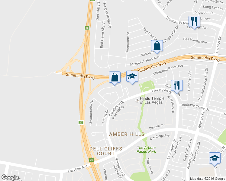 map of restaurants, bars, coffee shops, grocery stores, and more near 11076 Whooping Crane Lane in Las Vegas