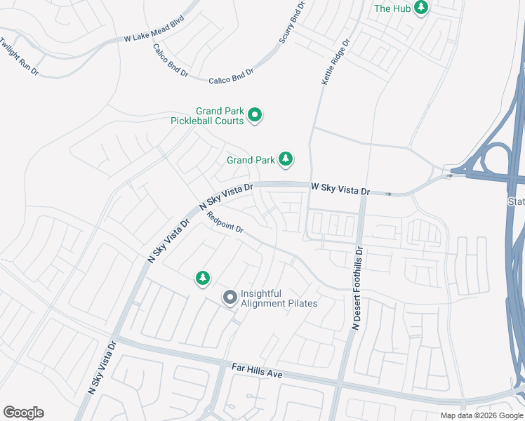 map of restaurants, bars, coffee shops, grocery stores, and more near Unnamed Road in Las Vegas