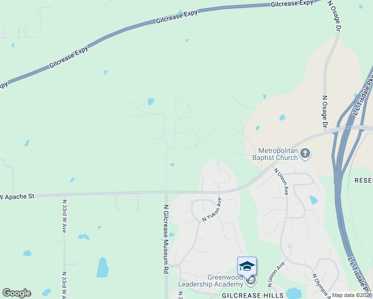 map of restaurants, bars, coffee shops, grocery stores, and more near 2322 West 30th Street North in Tulsa