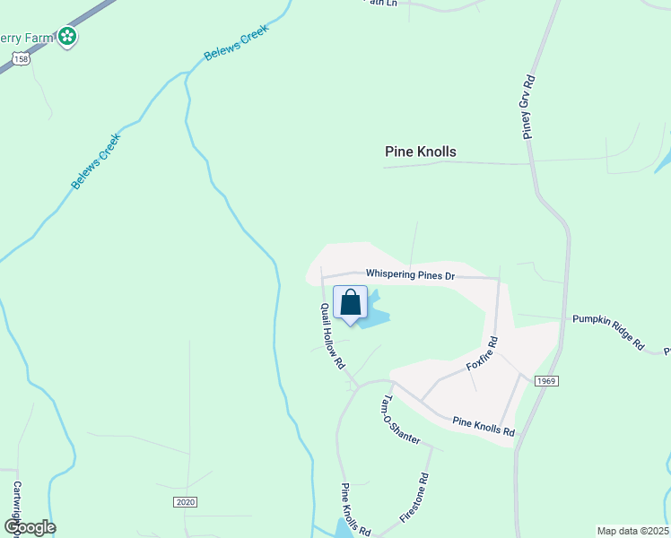 map of restaurants, bars, coffee shops, grocery stores, and more near 1185 Whispering Pines Drive in Kernersville