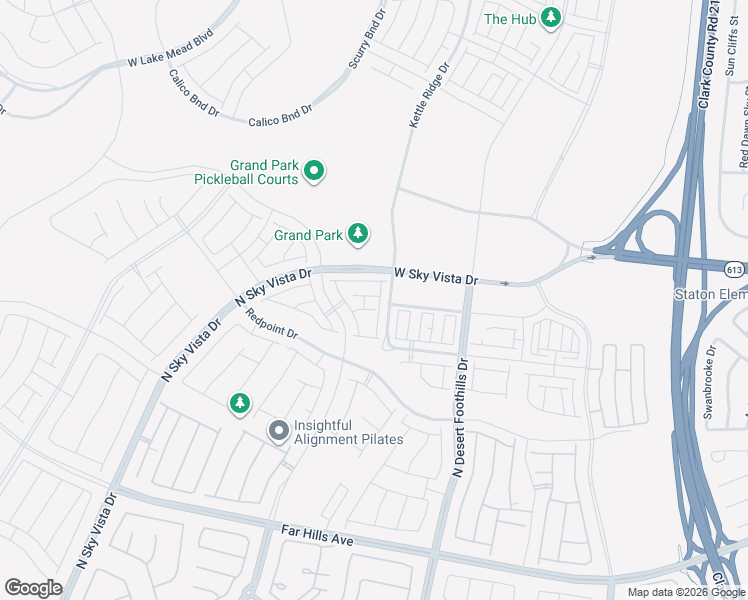 map of restaurants, bars, coffee shops, grocery stores, and more near 11899 Glide Reflection Avenue in Las Vegas