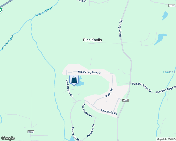 map of restaurants, bars, coffee shops, grocery stores, and more near 1105 Whispering Pines Drive in Kernersville