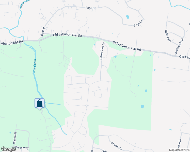 map of restaurants, bars, coffee shops, grocery stores, and more near 1950 Kirkwood Drive in Mt. Juliet