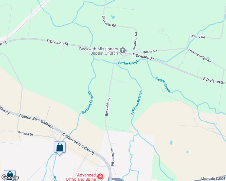 map of restaurants, bars, coffee shops, grocery stores, and more near 3971 Beckwith Road in Mt. Juliet