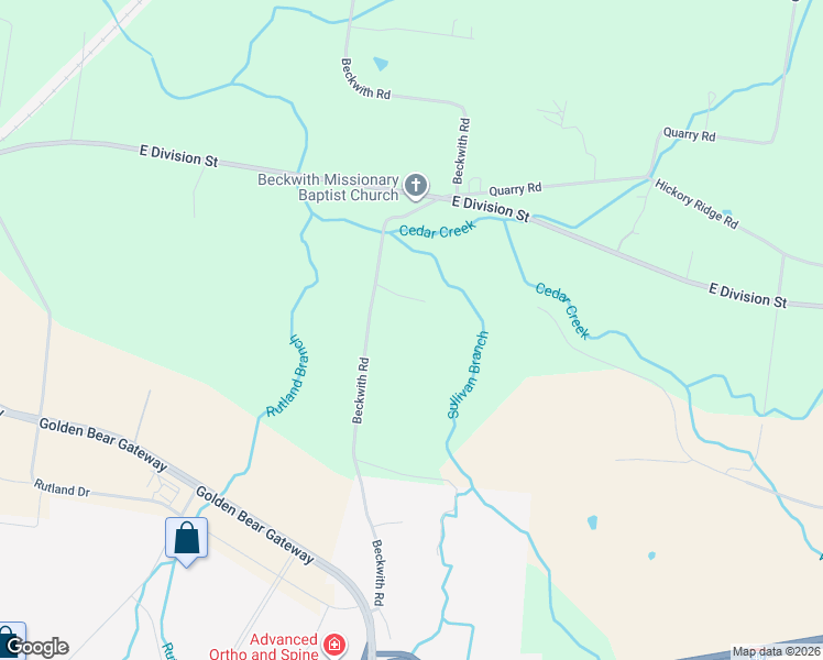 map of restaurants, bars, coffee shops, grocery stores, and more near 3971 Beckwith Road in Mt. Juliet