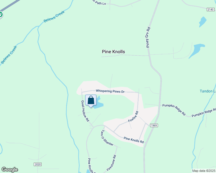 map of restaurants, bars, coffee shops, grocery stores, and more near 1105 Whispering Pines Drive in Kernersville