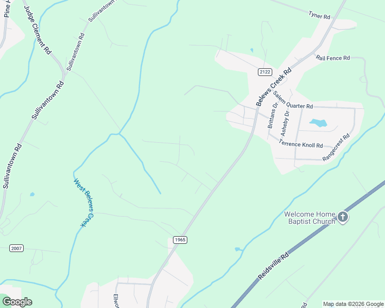 map of restaurants, bars, coffee shops, grocery stores, and more near 6550 Creek Run Road in Walkertown