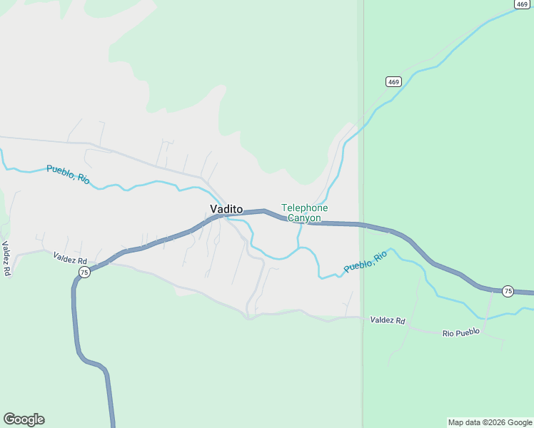 map of restaurants, bars, coffee shops, grocery stores, and more near Highway 75 in Vadito