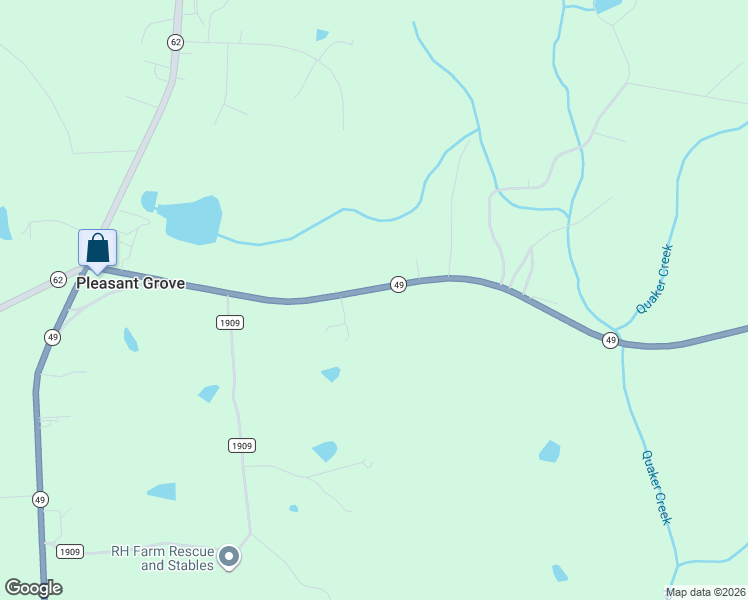 map of restaurants, bars, coffee shops, grocery stores, and more near 4447 North Carolina 49 in Burlington