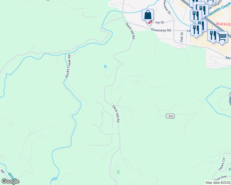 map of restaurants, bars, coffee shops, grocery stores, and more near 146 Trillium Ridge in Boone