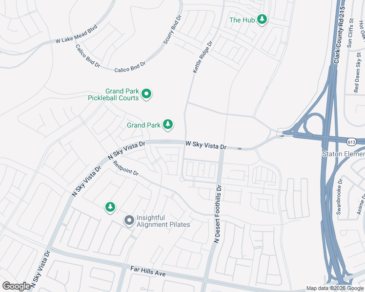 map of restaurants, bars, coffee shops, grocery stores, and more near 11850 Angle Cliff Avenue in Las Vegas