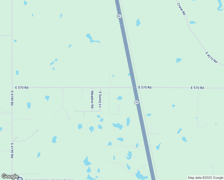 map of restaurants, bars, coffee shops, grocery stores, and more near 29032 South Creekside Street in Inola