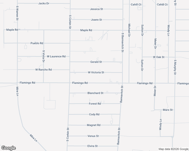 map of restaurants, bars, coffee shops, grocery stores, and more near 4271 West Victoria Street in Pahrump